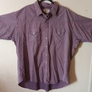 Ruddick Pearl Snap Casual Short Sleeve Shirt Patriotic Men's Size 2XLT